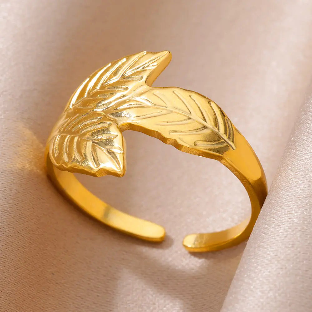 Stainless Steel Rings for Women Adjustable Ring 2024 New in Female Vintage Wedding Aesthetic Jewelry anillos mujer