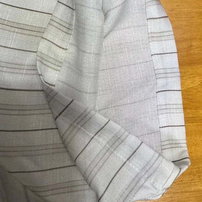 Men's Shirts with Graphic Print  Striped Short Sleeve Tee Y2K Vintage Clothes Oversized Linen Shirt Man