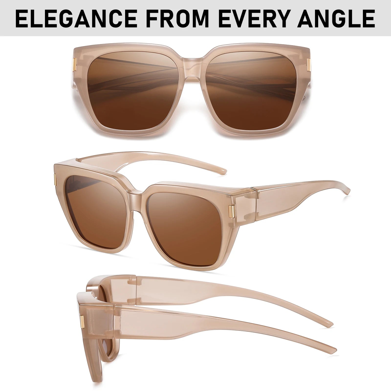 Sunglasses set, anti-glare glasses, polarized sunglasses for myopia, anti-UV sunglasses