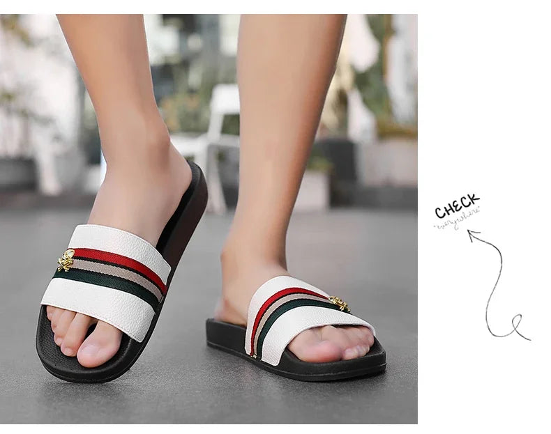 Fashion Brand Slippers for Men Ultra Soft Slides Non-slip Wear-resistant Sandals Men Casual Summer Indoor Outdoor Slippers