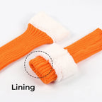 Winter Christmas Ladies Warm Ribbed Knit Leg Warmers Womens LegWarmers Polar Fleece Neon Colored Boot Cuffs for Festive Occasion