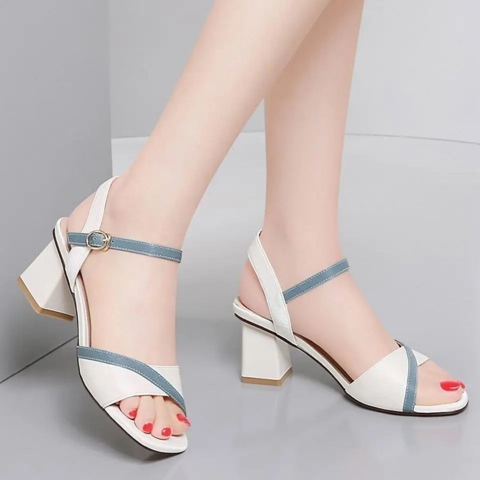 Women's Sandals Novelties 2024 Orthopedic Sandal Woman Elegant Roman Platform Wedge Mirror Luxury Designer Summer Fashion White