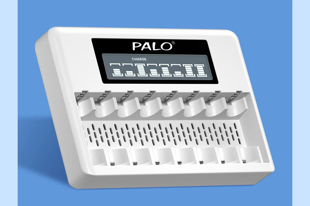 8 Slots 1.5V AA/AAA Rechargeable Battery Charger LCD Display Usb Fast Intelligent Charger for 1.5 Volts Li-lon AA AAA Battery