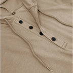 Men's Short-sleeved T-shirts for Sports and Fitness American-style Henley Shirt Hooded Top