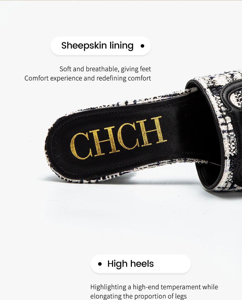 Women's Slippers 2024 New Brand Fabric Low Heel Sandals Outdoor Business Commuter Women's Shoes