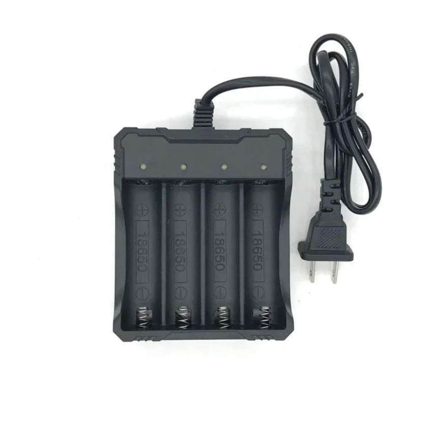 4 Chargers 4 Slot Wire Charger for 18650 Battery Charger Intelligent Fast Charging for 18650 Li-Ion Battery Flashlight Battery