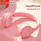 Headphones Kids Wireless Bluetooth Earphones Stereo Foldable Helmets Music Gaming Headsets Over-ear Headphones for Android ios