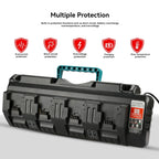 Four Port Battery Charger 3a Charging Current Replacement Batterys Chargers