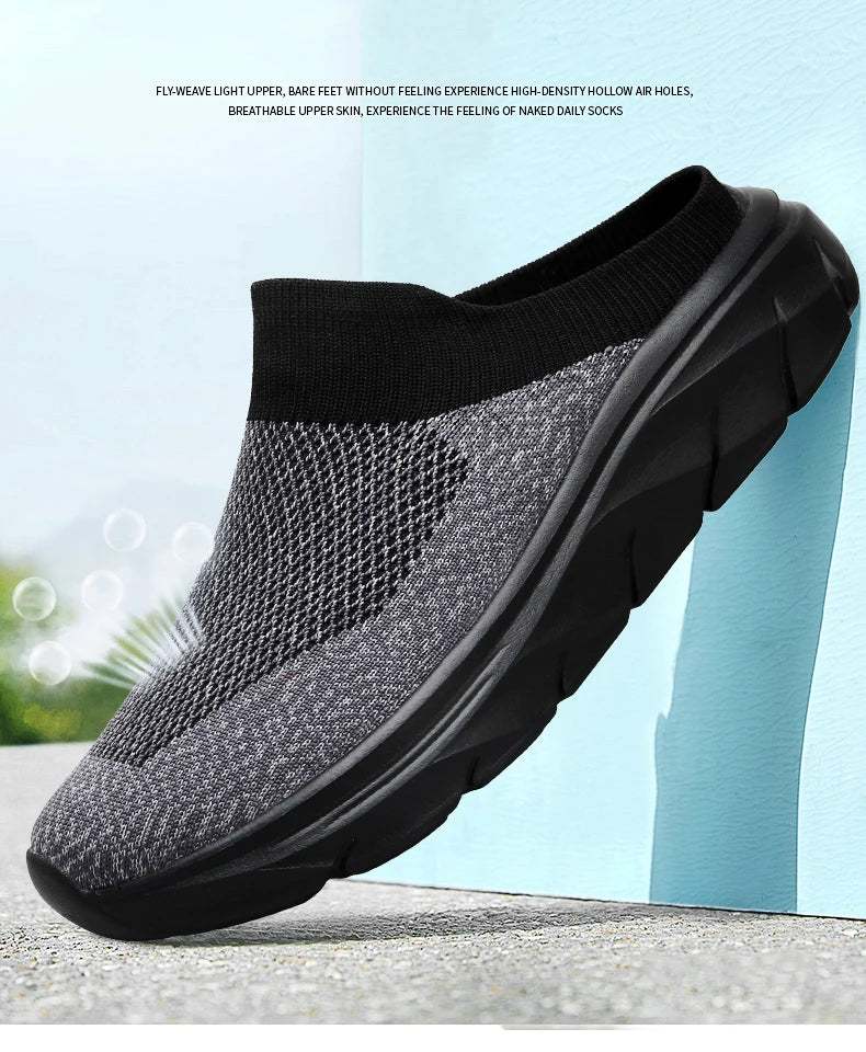 Men Slippers New Summer Breathable Home Indoor Slippers Men Thick Bottom Slides Fashion Walking Shoes Men chanclas de hombre