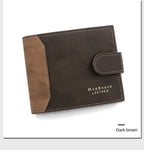 Men's Wallet with Hasp Business Card Holder Case Male Short Purse PU Leather Money Bag for Men Credit Card Wallets