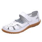 Women Flats Genuine Leather Fashion Soft Shoes Women Hollow Designer Shoes Woman Plus Size Slip On Ballet Flats Oxford Shoes