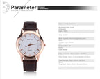 Famous Brand Couple Quartz Watch for Men Women Leather Belt Casual Fashion Wrist Watches Luxury Clock Wholesale