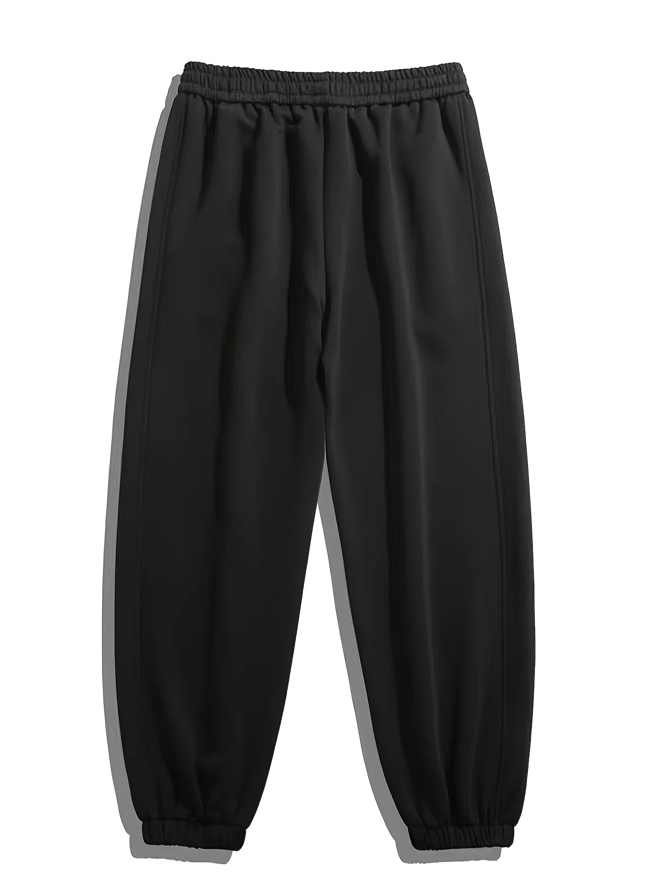 Men's fashionable casual pants - loose sweatpants, suitable for all seasons daily wear - machine washed, non stick, breathable f