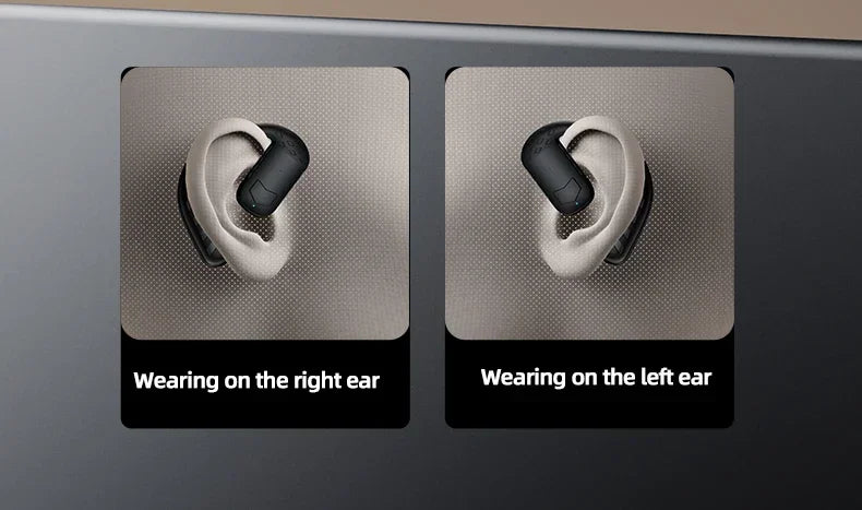 Handsfree Headset Bluetooth Noise Canceling Sports Waterproof Compatible HiFi Stereo Ear Hook Wireless Single Earphone Driving