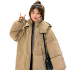 2024 New Winter and Autumn Women White Duck Down Hoodies Puffer Jackets Coats Warm Windproof Black White Coats