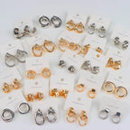 10Pairs/Lot Fashionable Women's Stainless Steel Earrings, Daily Jewelry Accessories Gifted To Friends, Randomly Shipped