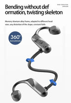 K69 Bone Conduction Earphones Bluetooth Hifi Music Headphones Sport Ear-hook Wireless Headsets with Mic Waterproof Earbuds