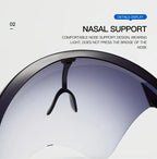 Full Face Sunglasses Mask Women Men Protective Faceshield Glasses Goggles Covered Spherical Lens Anti-Spray Cycling Sunglasses