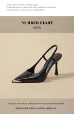 Women High Heels Sandals Pointed Toe Shoes Sexy Slingback Woman Slippers Summer 2025 Trend Designer Dress Pumps Sandalias Mujer