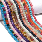 7-8mm Faceted Cube Beads Tourmaline Picture Jasper Agate Turquoise Amethyst Stone Beads for Jewelry Making Diy Accessories