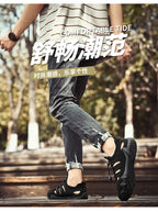 Men's Summer Sandals, Breathable and Comfortable, Cut Out Slip-On Driving Shoes, Walking Shoes, River Tracing Shoes, Wading Shoes, Beach Shoes, Suitable for Outdoor Use