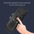 A99E-Wireless Car Kit Handsfree Calling Speakerphone Automatic Shut Down And Auto Connect Voice Assistance With Visor Clip