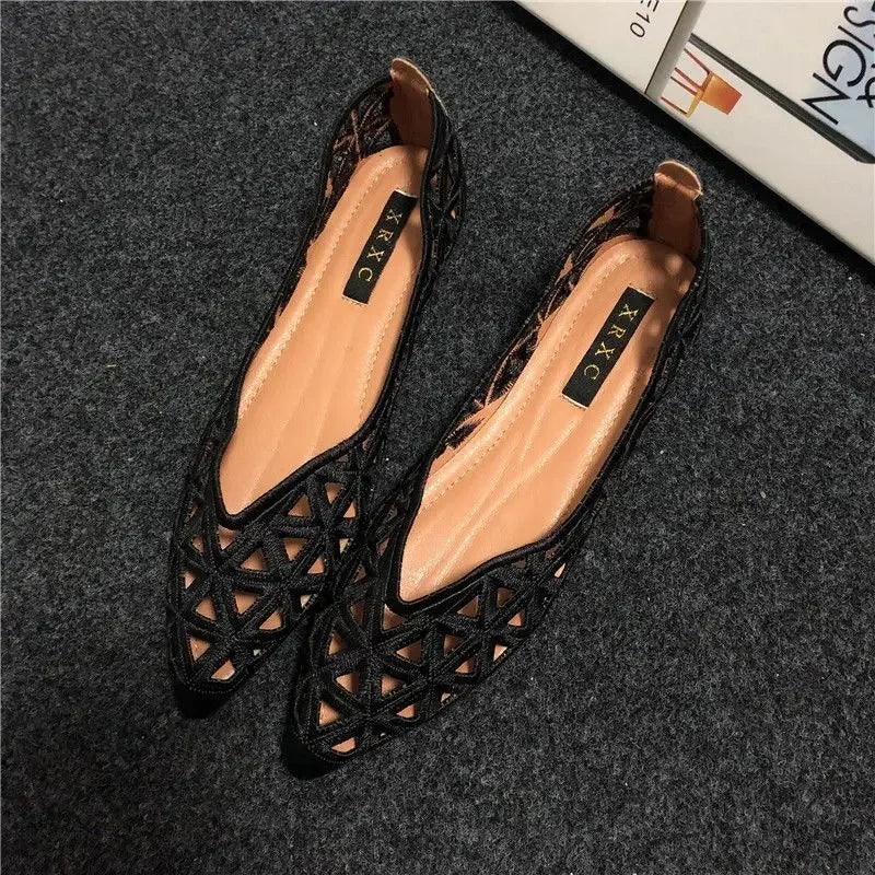 Woman Flats Korean Style Shoes for Women Pointed Toe Casual Beau Today Lastest On Sale High Quality Fashion Stylish Vacation