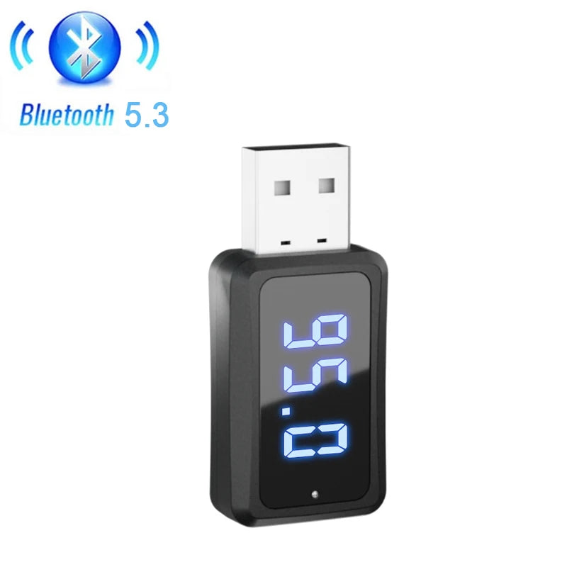Bluetooth 5.4 Car Transmitter Receiver Handsfree Call Car Kit Mini USB Power Auto Wireless Audio Adapter For Fm Radio