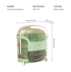 Makeup Organizer Desktop Storage Box Large Capacity Portable Cosmetics Storage Transparent Small Perfume Lipstick Storage Box