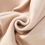 Winter New Girl'S Coat Long Warm Solid Color Fold Lapel Simple Fashion Girl Shawl Long Sleeve Loose Woolen Long Coat