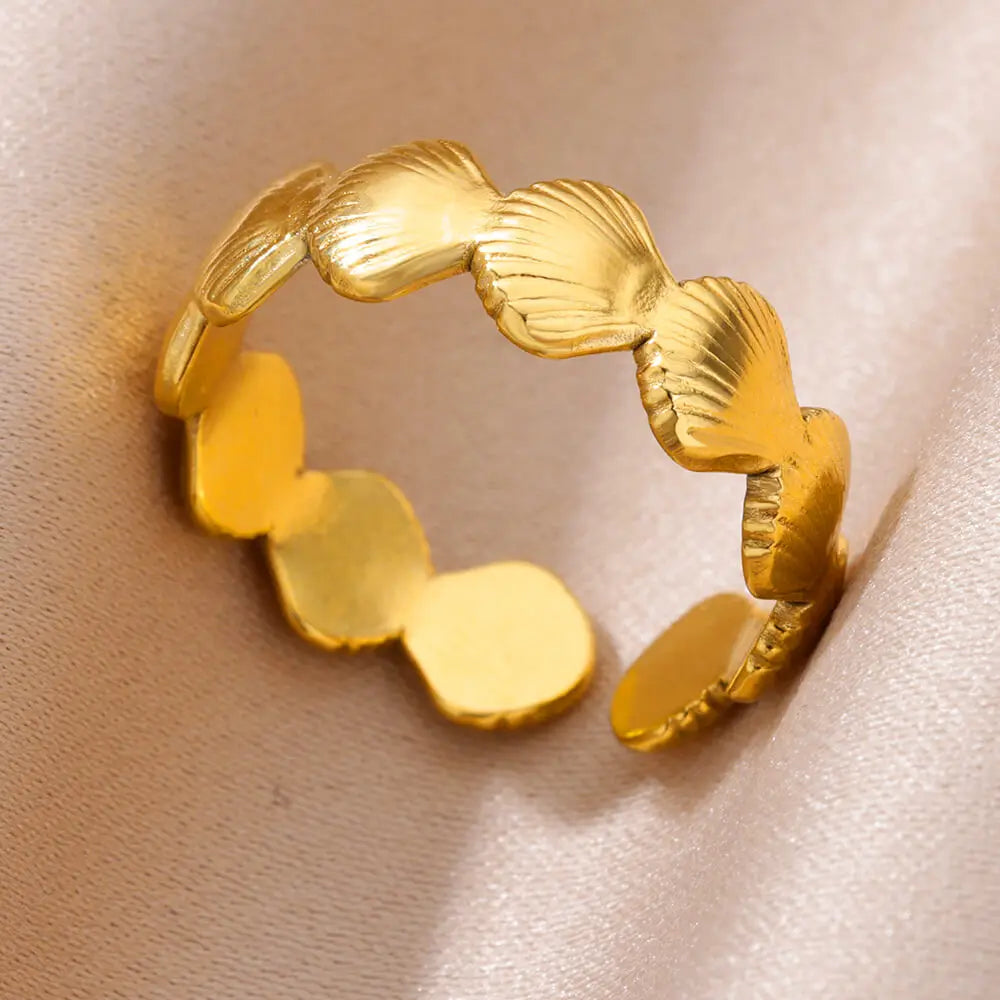 Stainless Steel Rings for Women Adjustable Ring 2024 New in Female Vintage Wedding Aesthetic Jewelry anillos mujer