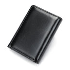 WESTAL Men's Leather Wallets for Card Holders Short Coin Purse Men Wallet Clutches for Photo Money Bags