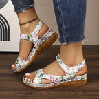 Women Sandals 2025 New Summer Beach Sandals Women Heels Sandalias Casual Wedges Footwear Summer Shoes Soft Heeled Sandals Woman