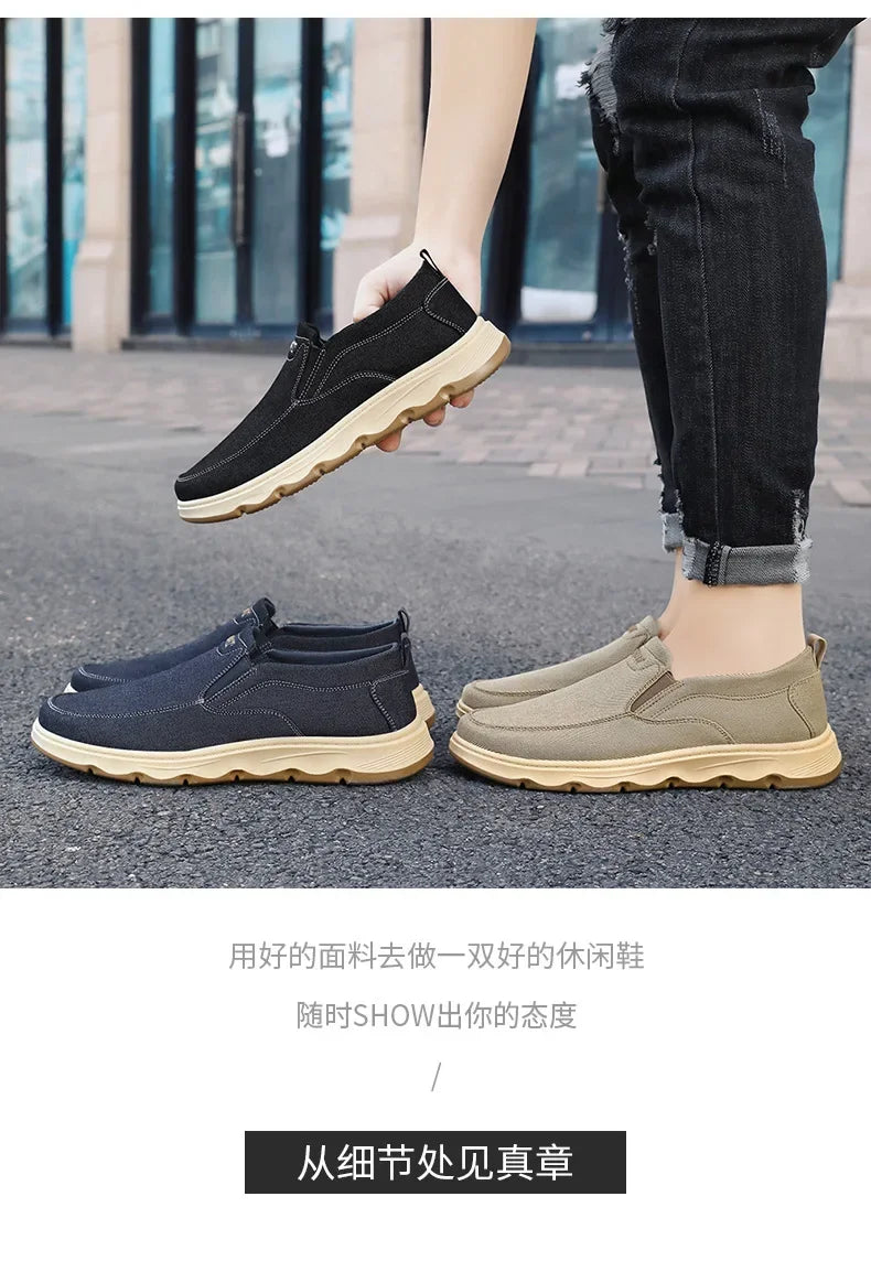 Shoes for men, 2025 autumn new single shoes, British style bean shoes, dad shoes, one foot casual shoes