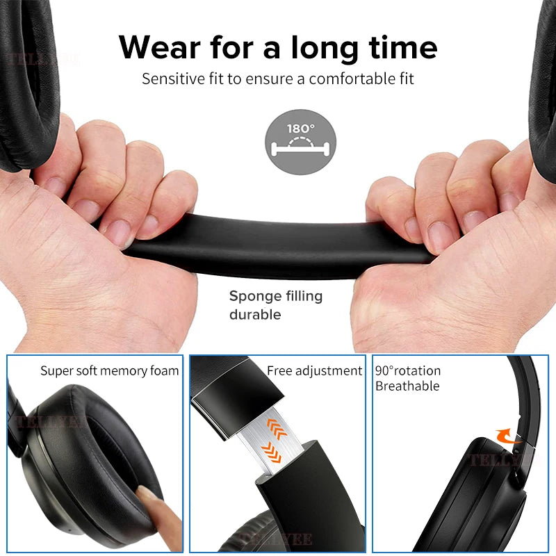 Wireless Bluetooth headphones noise-cancelling stereo 5.3 headphones high-quality wireless headphones HIFi sound effects