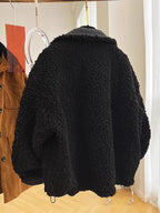 Winter 2025 New Jackets Women Loose Thick Short Cotton-padded Coat Ladies Solid Color Lamb Wool Warm Parkas Fashion