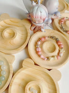 1pc DIY Wooden Beading Design Board Suitable For Jewelry Making Bracelets Necklaces Crafts Tray Practical Display