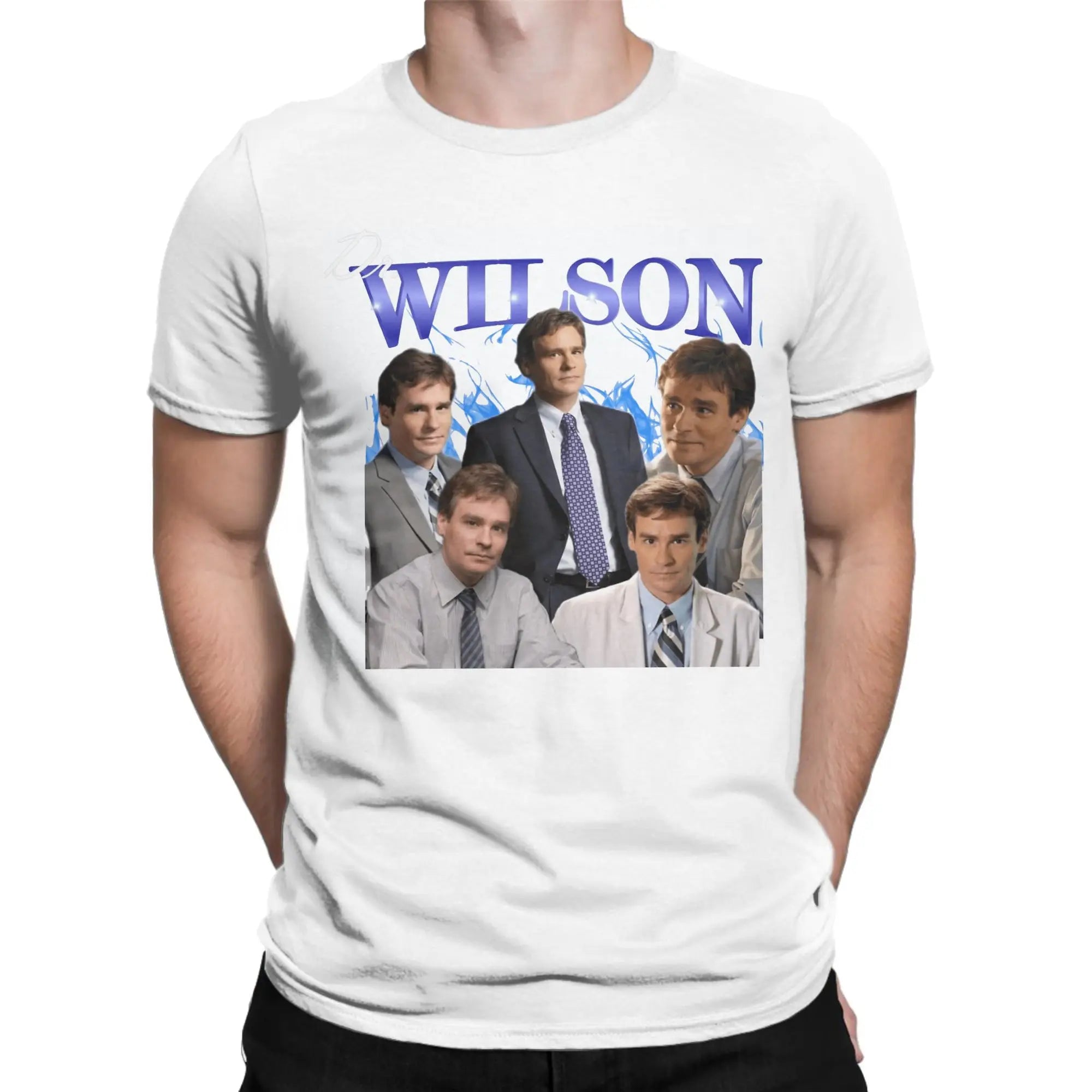 Men's House MD T Shirt Dr Wilson  100% Cotton Clothes Funny Short Sleeve Round Collar Tees New Arrival T-Shirt