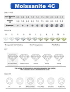 2 Carat Moissanite Drop Earrings Silver Stud Classic Solitaire Jewelry Women's Fashion Diamond Ear fine Jewelry gift