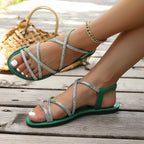Women Sandals Sexy Summer Shoes for Woman Summer Lightweight Sandals New Flats Sandals Comfortable Beach Shoes Female Footwear
