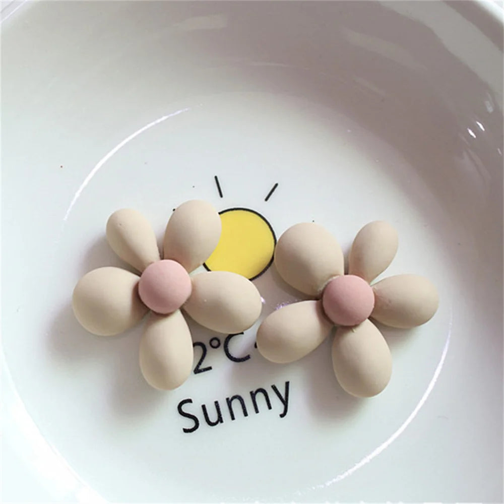 10-30Pcs Cartoon Resin Flowers Flatback Cabochon Garment Jewelry Making Stationery Case Decor DIY Hair Accessory Craft Materials