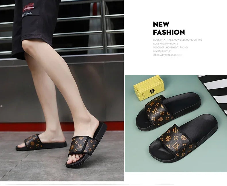 Slides Shoes for Men 2024 Slippers House Man Comfortable Men's Sandal Living Room Slippers Walk Around Home Flip Flop Slipper