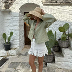 Casual Solid Lace Up Women Blouse Deep V-neck Long Sleeve Loose Female Shirt 2025 Spring Summer New Fashion Sweet Ladies Blouses