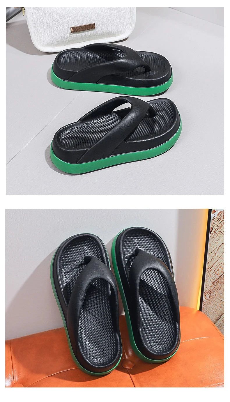 Woman Flip Flops Popular Design Shoes 2025 Trend Casual Platform Sandals Non-slip Outdoor Slippers Unique Features Flat Sandals