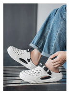 New Men Massage Slippers Slides Indoor Outdoor Sandals Beach Casual Shoes Comfortable Sole Men's Slippers