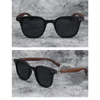 Sunglasses for Men Women Trendy Retro Wood Grain Polarized UV Protection Eyewear Cycling Outdoor Street Photography Sunglasses