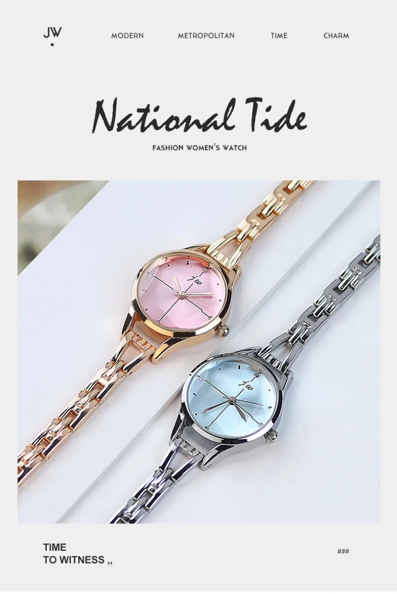 Women's Watches Elegant Woman Watch Quartz Gifts for Women Luxury Fashion Stainless Steel Alloy Women's Wristwatch Accessories