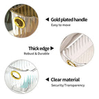 2 Pcs Cosmetics Box Desktop Storage Drawer Stackable Storage Box with Handle Makeup Organizers Basket Poatable Sundries  Rack