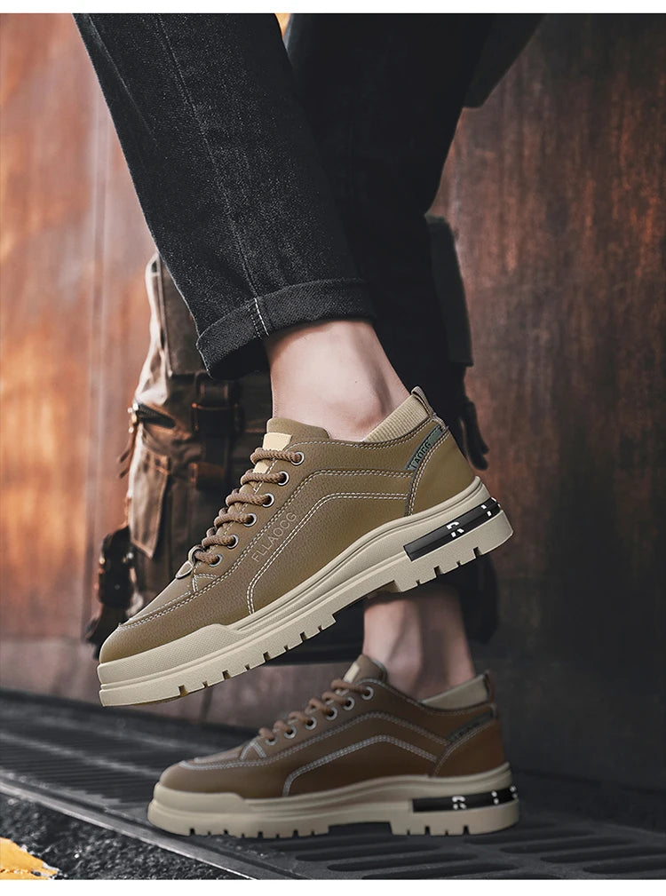 Men's shoes four seasons soft-soled non-slip casual shoes outdoor youth walking shoes fashion student sports shoes tooling shoes