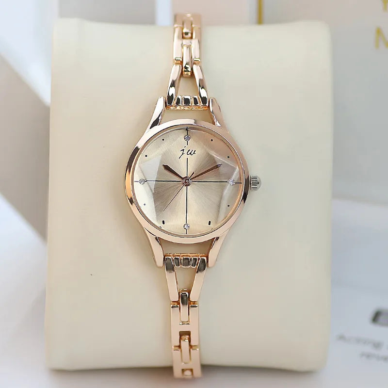 Women's Watches Elegant Woman Watch Quartz Gifts for Women Luxury Fashion Stainless Steel Alloy Women's Wristwatch Accessories